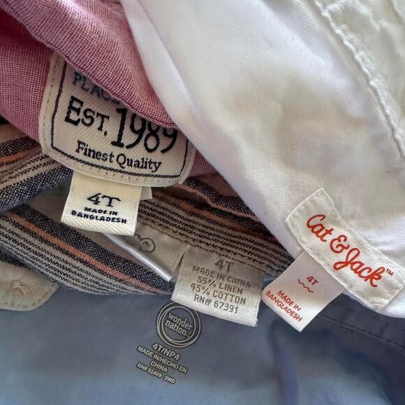 Kids Button Down Shirts Bundle Size 4T - Picture 4 of 4